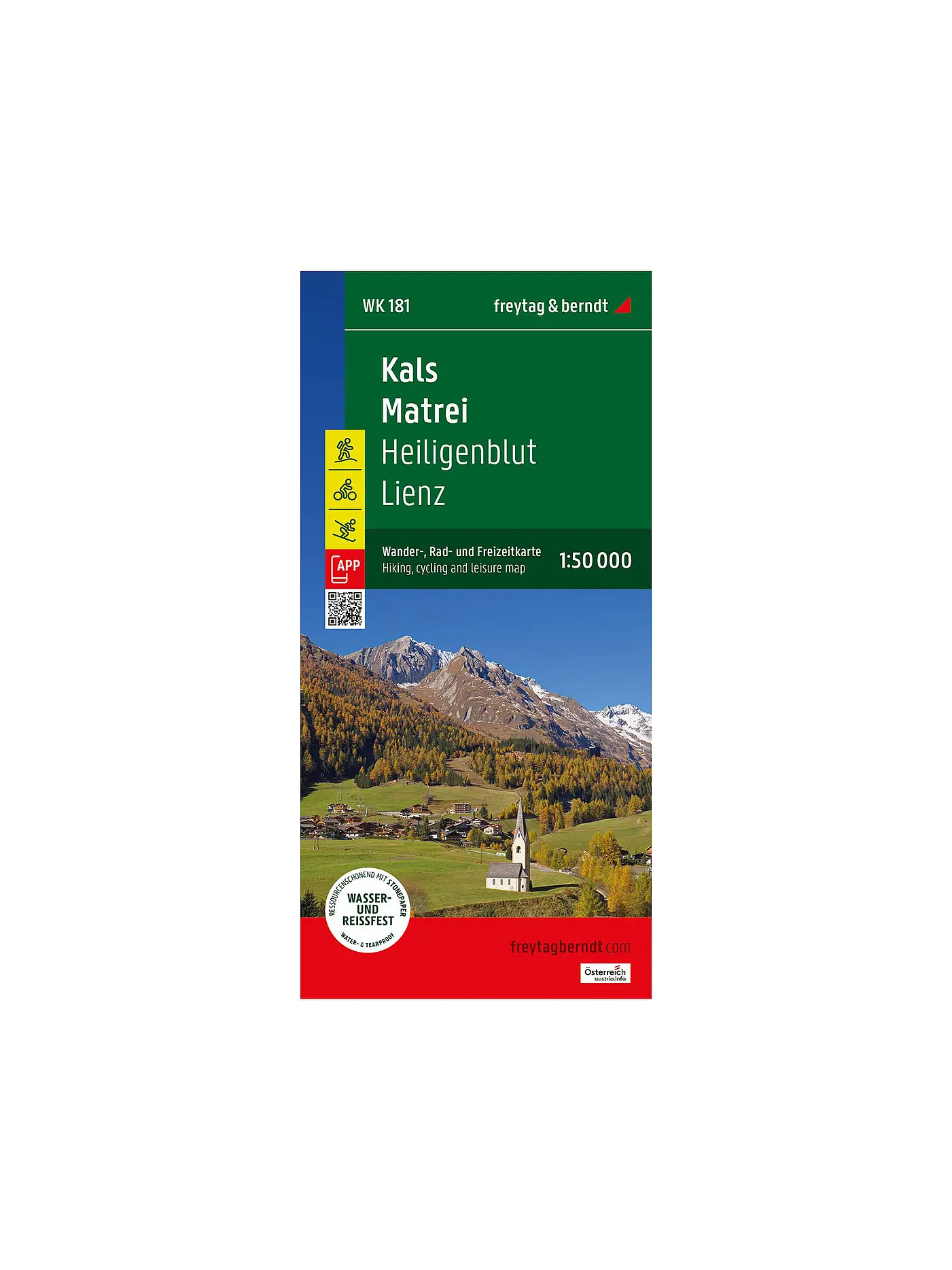 FREYTAG & BERNDT | Wanderkarte Kals-Heiligenblut-Matrei-Lienz Maßstab 1:50.000 | 